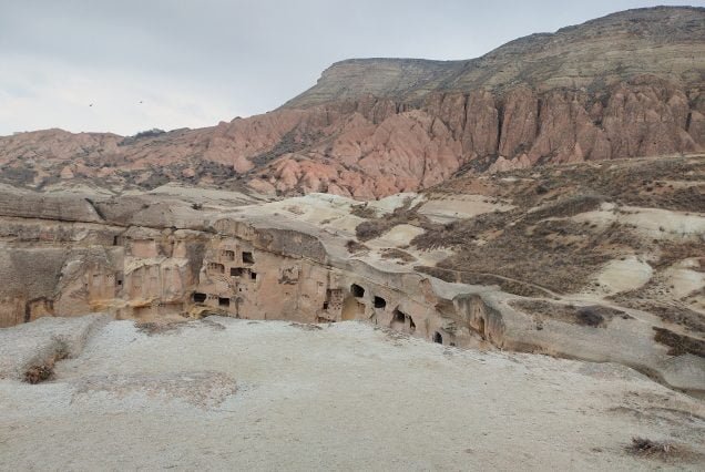 Red valley in Cappadocia